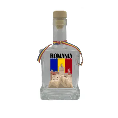 Castelul bran romania, sticla cu mesaj plata, 250 ml, model divgs179 14